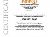 Exitosa recertificación de AMF segun ISO 9001-2008 - Los certificados son válidos hasta 2018