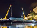 Liebherr VarioBase® facilita la construcción de un puente